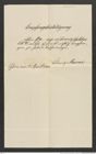 Nachlass Franz Steindachner, Empfangsbestätigung von Ludwig Marno an Franz Steindachner (02.04.1881), Inv.Nr. 329.02, Seite 1